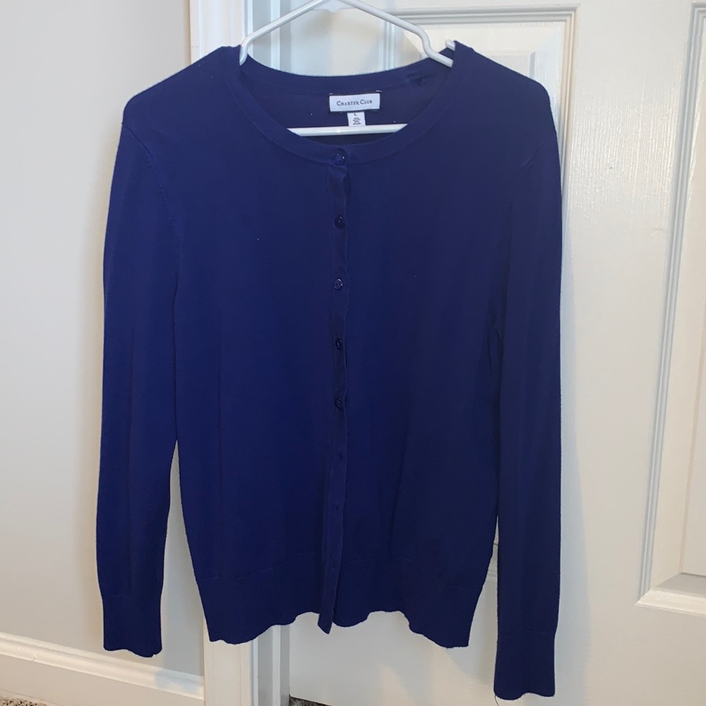 Charter Club Button Front Cardigan